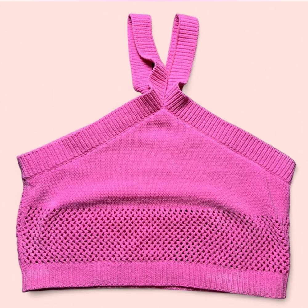 Zara Vibrant Pink Knit Top